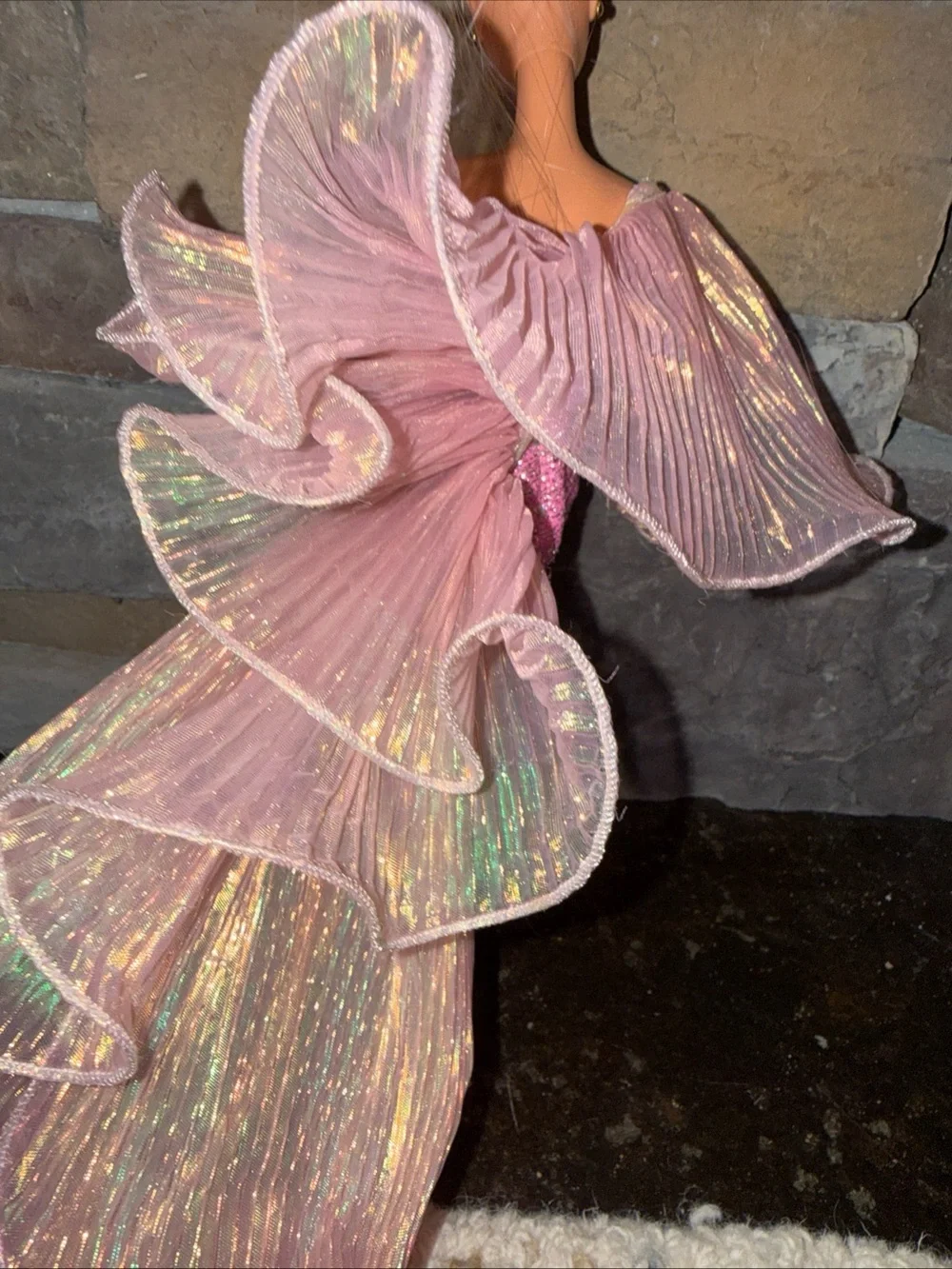 Barbie fashion pink dress vintage